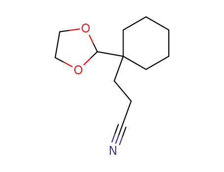 3-[1-(1,3-Dioxolan-2-yl)cyclohexyl]propanenitrile