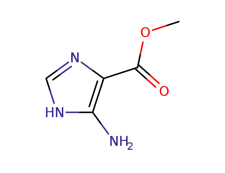 Molecular Structure of 4919-00-0 (1H-Imidazole-4-carboxylicacid,5-amino-,methylester(9CI))