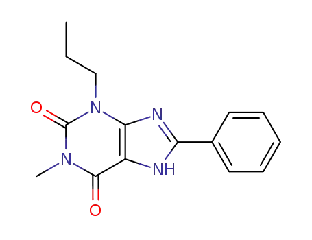 Molecular Structure of 129366-43-4 (1-methyl-8-phenyl-3-propyl-3,7-dihydro-1H-purine-2,6-dione)