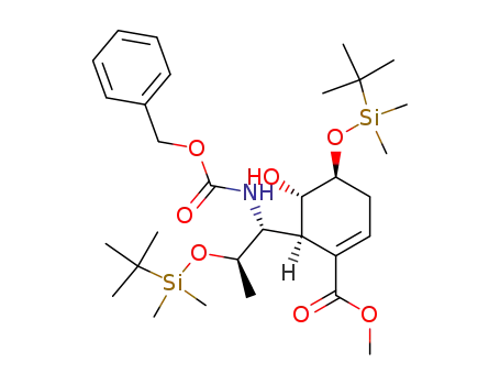 (4S,5S,6S)-6-[(1R,2R)-1-Benzyloxycarbonylamino-2-(tert-butyl-dimethyl-silanyloxy)-propyl]-4-(tert-butyl-dimethyl-silanyloxy)-5-hydroxy-cyclohex-1-enecarboxylic acid methyl ester