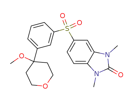 4-[3-(1,3-dimethyl-2-oxo-2,3-dihydrobenzimidazol-5-ylsulphonyl)phenyl]-4-methoxytetrahydropyran