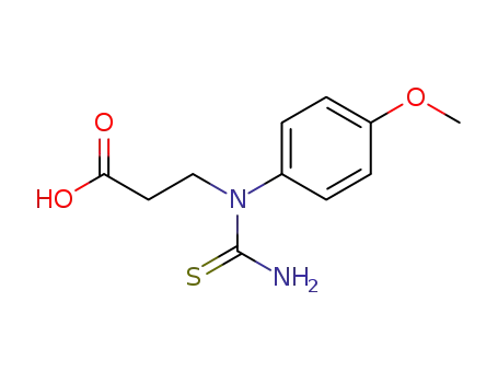 3-[1-(4-Methoxy-phenyl)-thioureido]-propionic acid