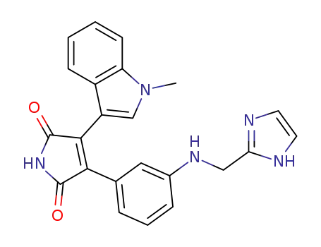 1H-Pyrrole-2,5-dione,
3-[3-[(1H-imidazol-2-ylmethyl)amino]phenyl]-4-(1-methyl-1H-indol-3-yl)-