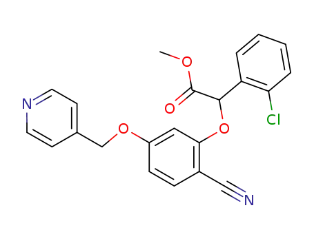 methyl (RS)-(2-chlorophenyl)-[2-cyano-5-(pyridin-4-ylmethoxy)phenoxy]acetate