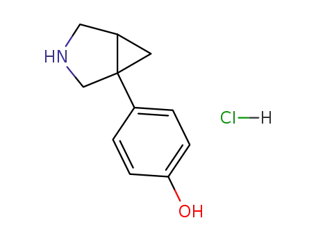 Molecular Structure of 66504-90-3 (Phenol, 4-(3-azabicyclo[3.1.0]hex-1-yl)-, hydrochloride)
