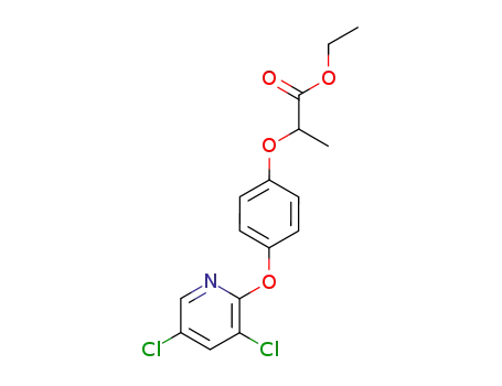 Propanoic acid, 2-[4-[(3,5-dichloro-2-pyridinyl)oxy]phenoxy]-, ethyl ester