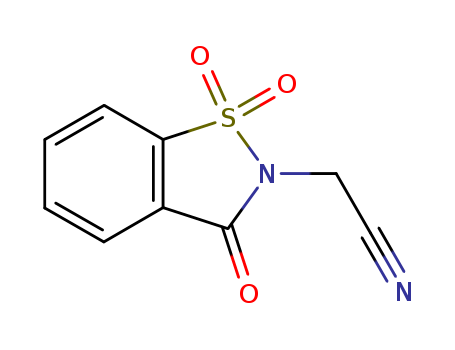 2-(1,1,3-Trioxo-2,3-dihydro-1H-1lambda~6~-benzo[d]isothiazol-2-yl)acetonitrile, 97%