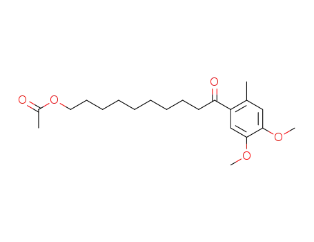 3,4-dimethoxy-6-(10-acetyloxydecanoyl)toluene