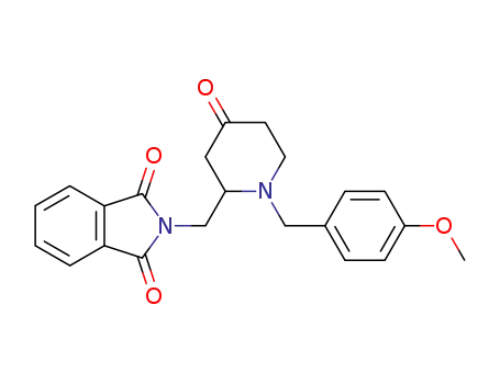 1H-Isoindole-1,3(2H)-dione,
2-[[1-[(4-methoxyphenyl)methyl]-4-oxo-2-piperidinyl]methyl]-