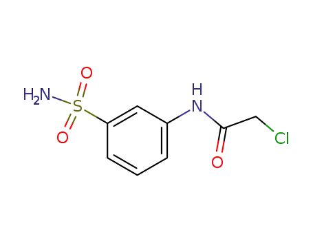 Molecular Structure of 135202-69-6 (2-Chloro-N-(3-sulfamoyl-phenyl)-acetamide)