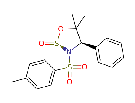 Molecular Structure of 620627-47-6 ((R)-5,5-DiMethyl-4-phenyl-3-(toluene-4-sulfonyl)-[1,2,3]oxathiazolidine 2-oxide)