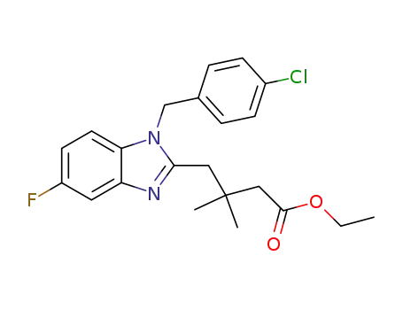 ethyl 4-[1-(4-chlorobenzyl)-5-fluorobenzimidazol-2-yl]-3,3-l-dimethylbutanoate