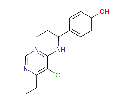dl-5-chloro-6-ethyl-4-(α-ethyl-4-hydroxybenzylamino)-pyrimidine