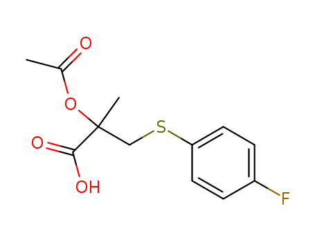 Propanoic acid, 2-(acetyloxy)-3-[(4-fluorophenyl)thio]-2-methyl-
