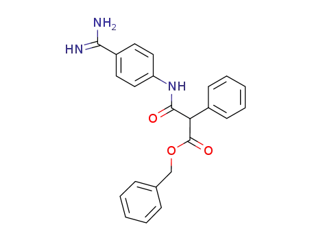 N-(4-carbamimidoyl-phenyl)-2-phenyl-malonamic acid benzyl ester
