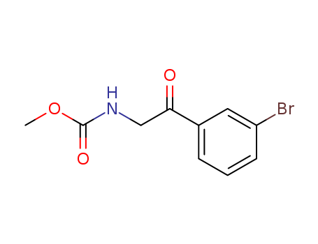 Carbamic acid, [2-(3-bromophenyl)-2-oxoethyl]-, methyl ester