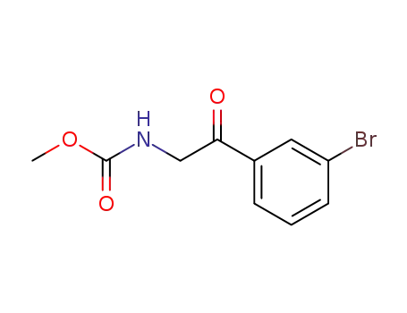 Molecular Structure of 87428-08-8 (Carbamic acid, [2-(3-bromophenyl)-2-oxoethyl]-, methyl ester)