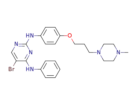 4-Anilino-5-bromo-2-{4-[3-(4-methylpiperazin-1-yl)propoxy]anilino}pyrimidine
