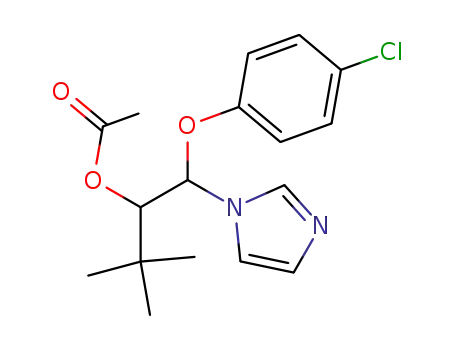 1H-Imidazole-1-ethanol, b-(4-chlorophenoxy)-a-(1,1-dimethylethyl)-,
acetate (ester)