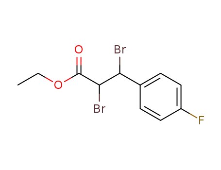 벤젠 프로판 산, .alpha.,. beta.-dibroMo-4-fluoro-, 에틸 e