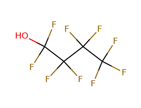 Molecular Structure of 3056-01-7 (1-Butanol, 1,1,2,2,3,3,4,4,4-nonafluoro-)