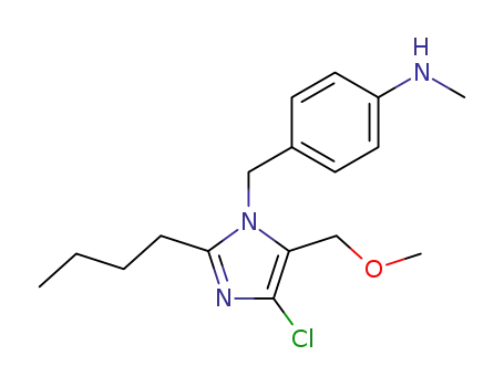 Benzenamine,
4-[[2-butyl-4-chloro-5-(methoxymethyl)-1H-imidazol-1-yl]methyl]-N-meth
yl-