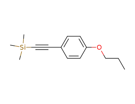 Molecular Structure of 469859-73-2 (1-propoxy-4-[2-(trimethylsilyl)ethynyl]benzene)