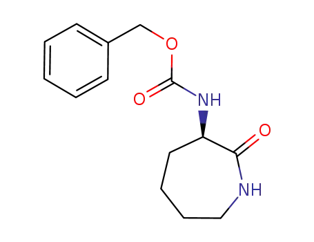 Molecular Structure of 108491-55-0 (benzyl (R)-2-oxoazepan-3-ylcarbamate)
