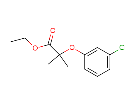 Propanoic acid, 2-(3-chlorophenoxy)-2-methyl-, ethyl ester