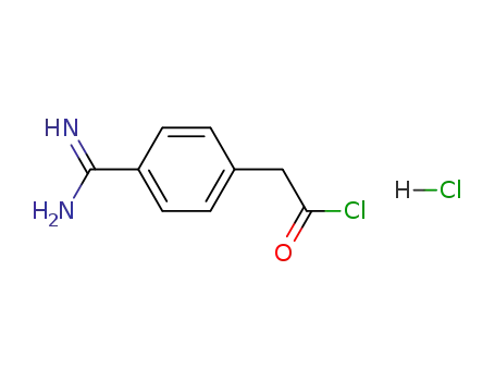 Molecular Structure of 32245-16-2 (4-amidinophenylacetic acid chloride-hydrochloride)