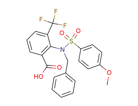 2-[Benzyl-(4-methoxy-benzenesulfonyl)-amino]-3-trifluoromethyl-benzoic acid