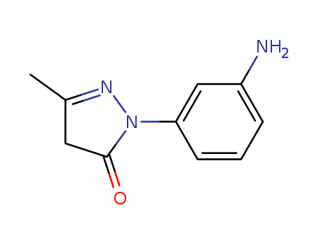 3H-Pyrazol-3-one,2-(3-aminophenyl)-2,4-dihydro-5-methyl-