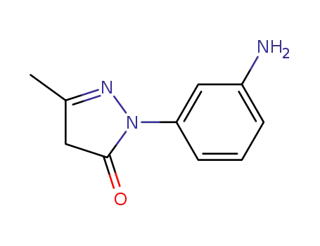 3H-Pyrazol-3-one, 2-(3-aminophenyl)-2,4-dihydro-5-methyl-