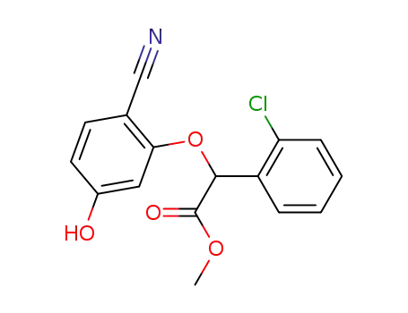 methyl (RS)-(2-chlorophenyl)-[2-cyano-5-hydroxyphenoxy]acetate