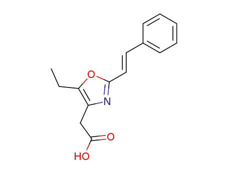 5-ethyl-2-styryl-4-oxazoleacetic acid