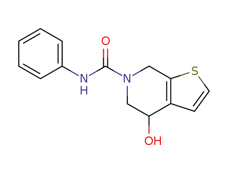 Thieno[2,3-c]pyridine-6(5H)-carboxamide,
4,7-dihydro-4-hydroxy-N-phenyl-