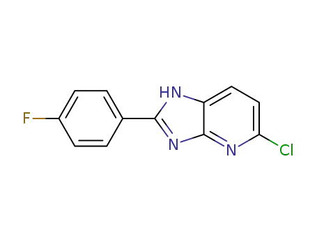 Molecular Structure of 337902-77-9 (5-Chloro-2-(4-fluorophenyl)imidazo[4,5-b]pyridine)