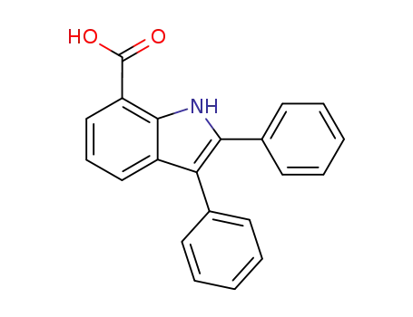 Molecular Structure of 197313-74-9 (2,3-DIPHENYL-1H-INDOLE-7-CARBOXYLIC ACID)
