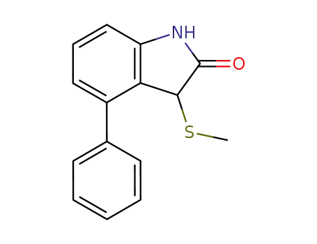 2H-Indol-2-one, 1,3-dihydro-3-(methylthio)-4-phenyl-