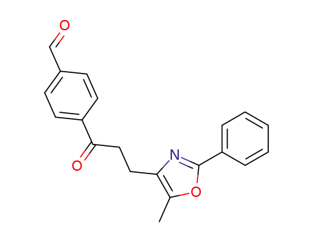 4-[3-(5-Methyl-2-phenyl-1,3-oxazol-4-yl)propanoyl]benzaldehyde