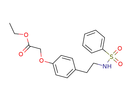 ethyl 4-[2-(benzenesulphonylamino)-ethyl]-phenoxyacetate