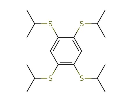 Molecular Structure of 74542-69-1 (1,2,4,5-TETRA(ISOPROPYLTHIO)BENZENE)