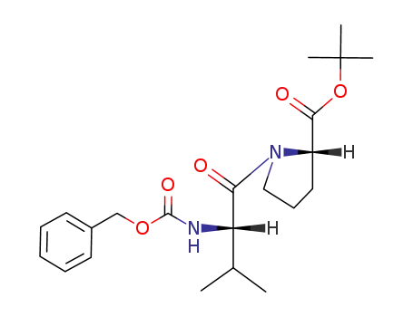 Molecular Structure of 52616-99-6 (L-Proline, 1-[N-[(phenylmethoxy)carbonyl]-L-valyl]-, 1,1-dimethylethyl
ester)