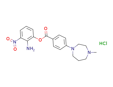2-amino-3-nitrophenyl 4-(4-methyl-1,4-diazepan-1-yl)benzoate hydrochloride