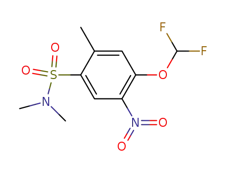 4-difluoromethoxy-2-methyl-5-nitro(N,N-dimethyl)benzenesulfonamide