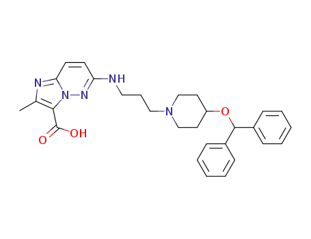 [6-[3-[4-(diphenylmethoxy)piperidino]-propylamino]-2-methylimidazo[1,2-b]pyridazin-3-yl]carboxylic acid
