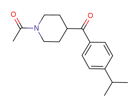 Molecular Structure of 1267998-61-7 (1-(4-(4-isopropylbenzoyl)piperidin-1-yl)ethanone)