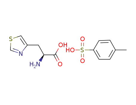 Molecular Structure of 204387-38-2 ((2S)-2-amino-3-(thiazol-4-yl)propanoic acid p-toluenesulfonate)