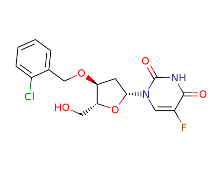 Uridine, 3'-O-[(2-chlorophenyl)methyl]-2'-deoxy-5-fluoro-
