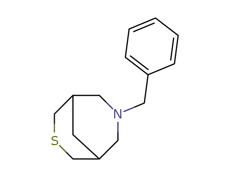 Molecular Structure of 89398-06-1 (7-benzyl 3-thia-7-azabicyclo(3.3.1)nonane)